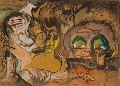 Composition Green Eye by Stanislaw Ignacy Witkiewicz